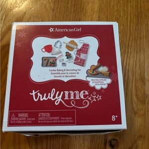 American Girl Christmas cookie baking and decorating set